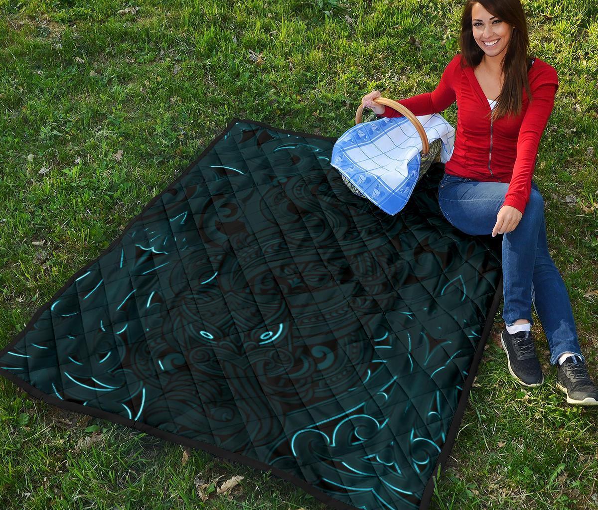 new-zealand-premium-quilt-maori-gods-tumatauenga-god-of-war-blue