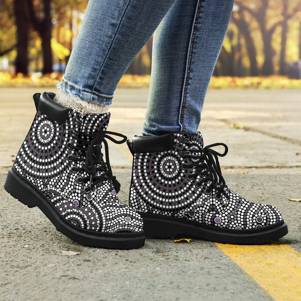 aboriginal-boots-circle-dot-painting-all-season-ver04