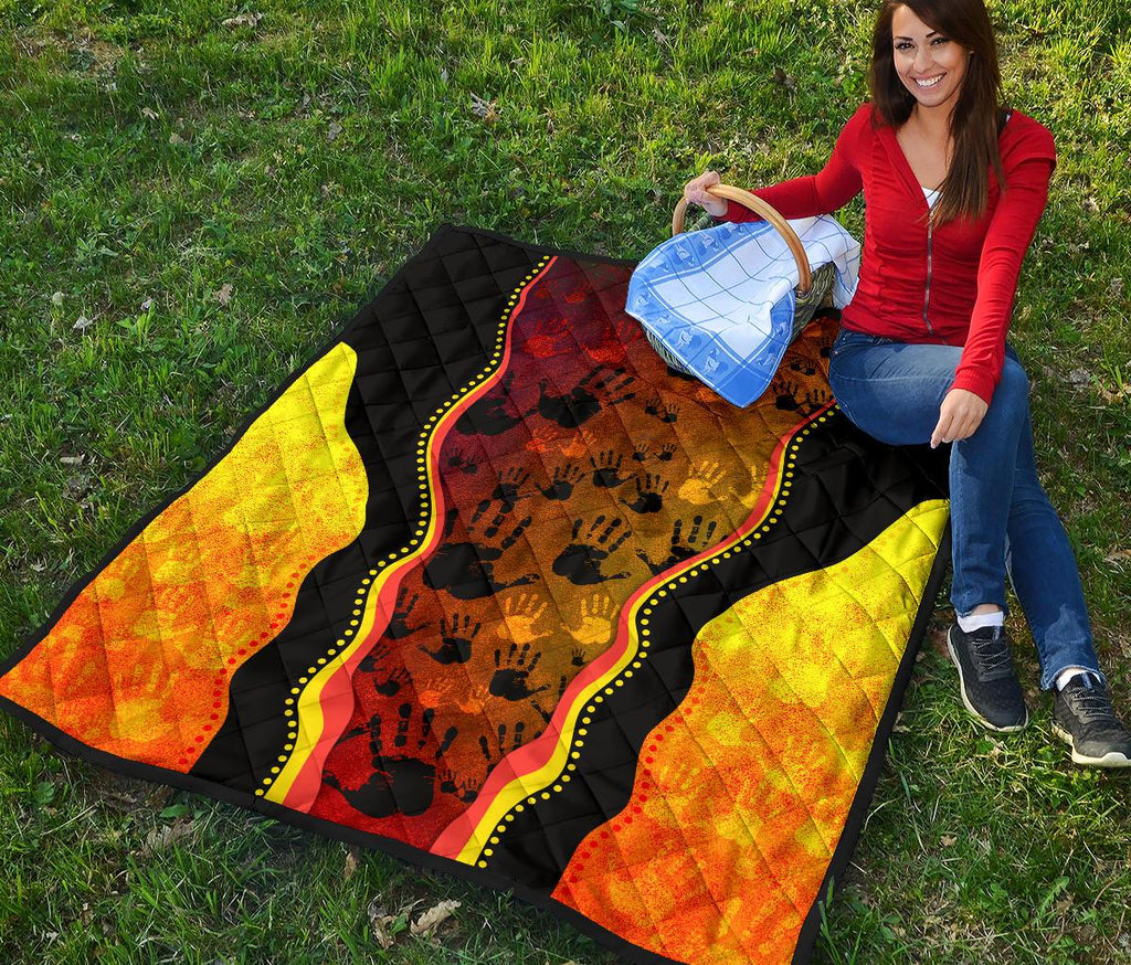 premium-quilts-aboriginal-patterns-coverlets-golden-style