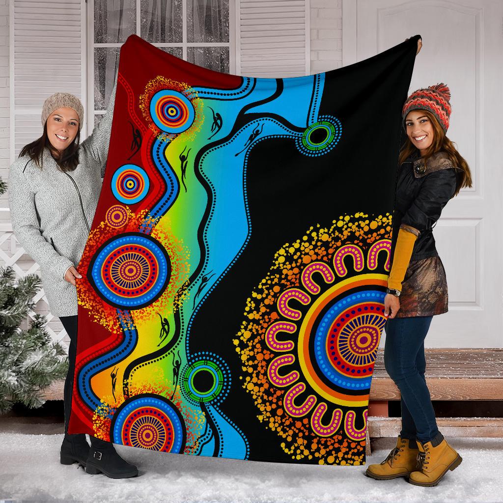premium-blanket-aboriginal-blanket-blue-dream