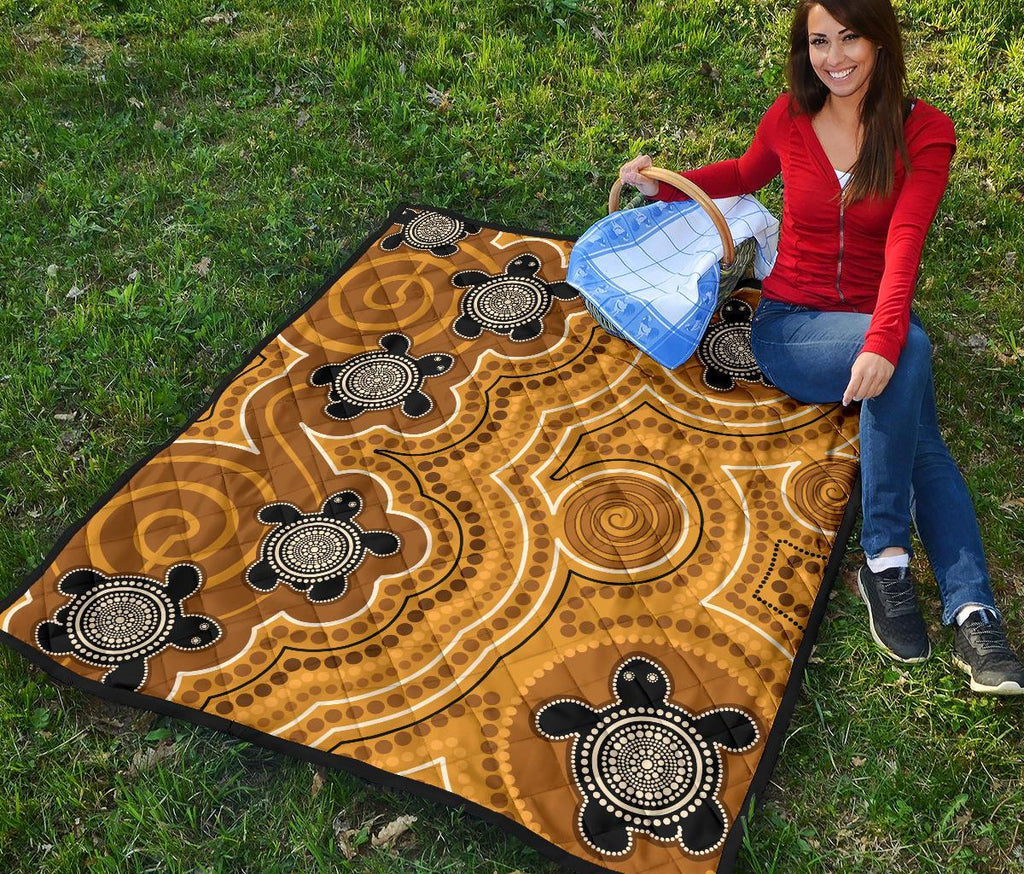 aboriginal-premium-quilt-indigenous-turtle-gold-version