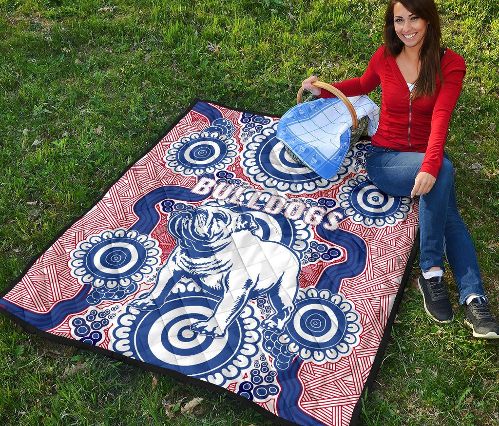 western-premium-quilt-bulldogs-simple-indigenous