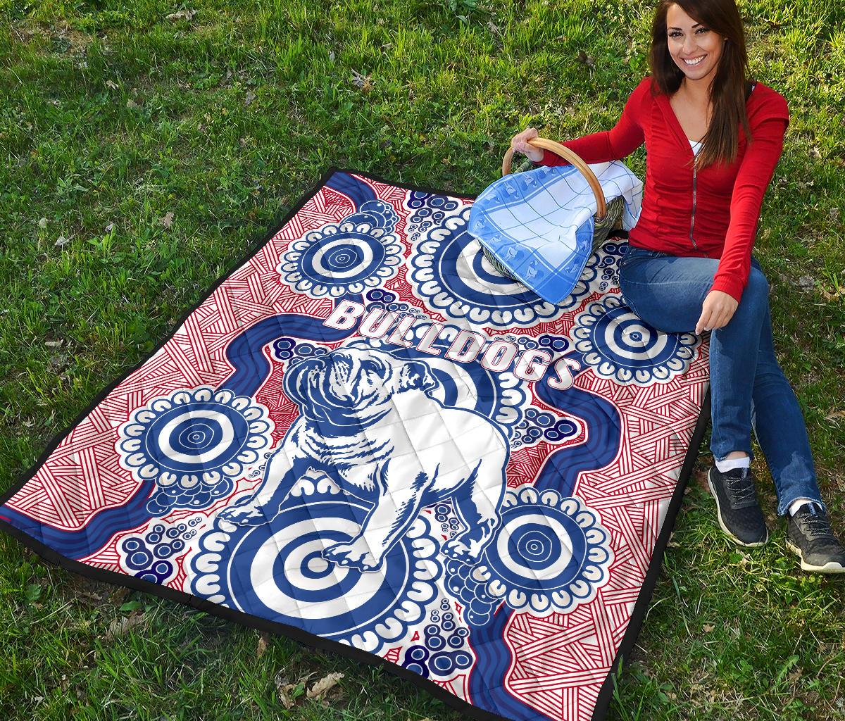 western-premium-quilt-bulldogs-simple-indigenous