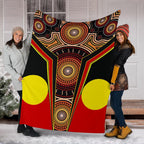 premium-blanket-aboriginal-with-dot-painting-art