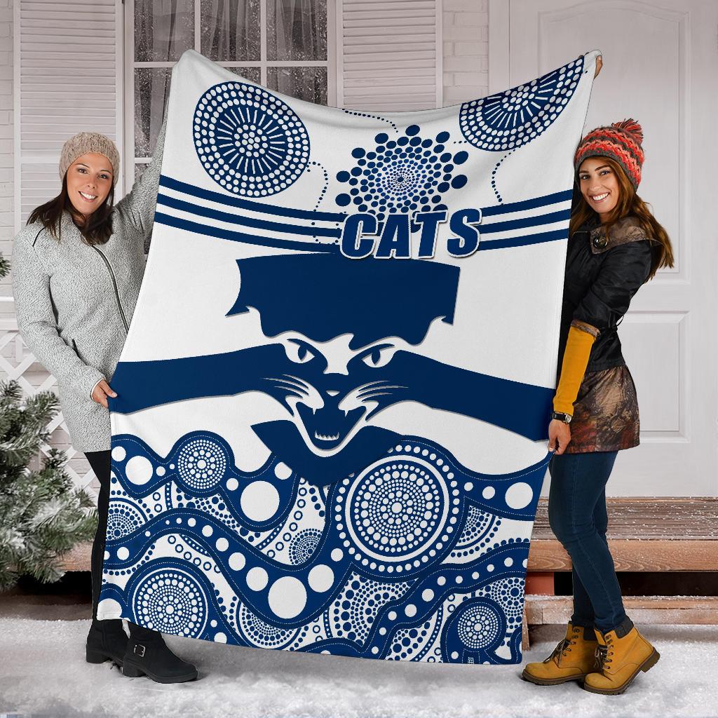 cats-premium-blanket-geelong-indigenous