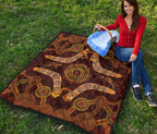 aboriginal-premium-quilt-kangaroo-boomerang-and-snake-dot-painting