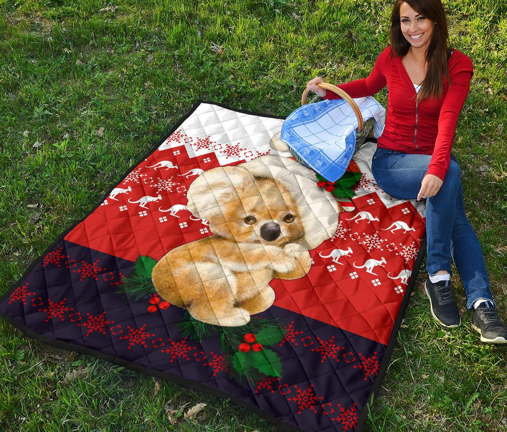christmas-premium-quilts-koala-coverlets-kangaroo-symbol-snowflakes