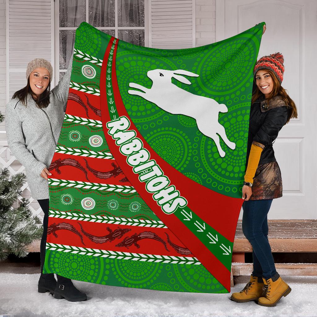 south-sydney-rabbitohs-aboriginal-premium-blanket-victorian-vibes