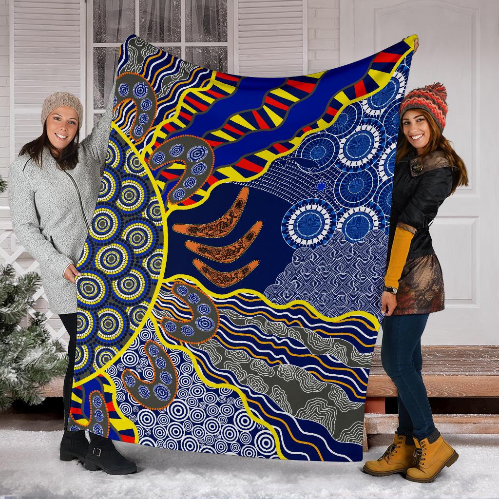 aboriginal-premium-blanket-australian-boomerang-dot-painting-art
