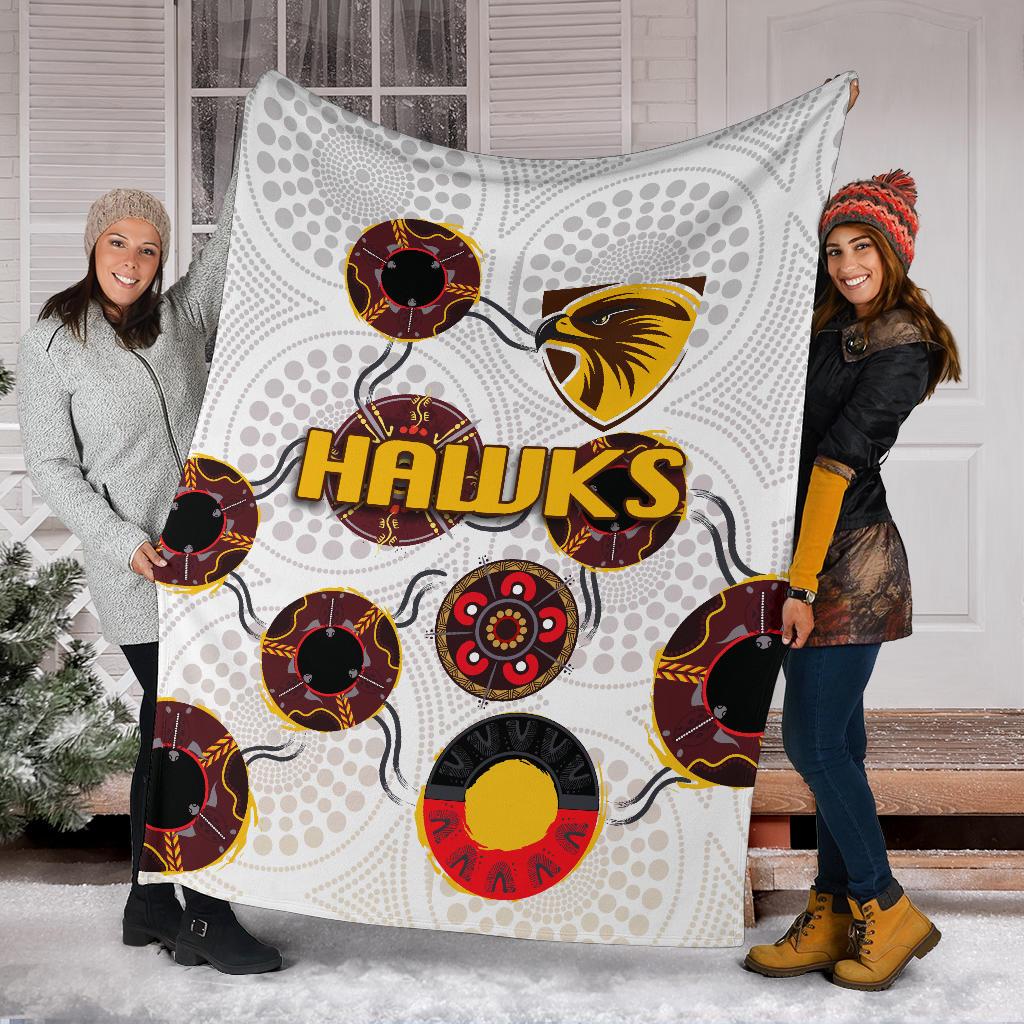 hawthorn-premium-blanket-hawks-indigenous-white