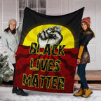 premium-blanket-aboriginal-black-lives-matter-sun-dot-painting
