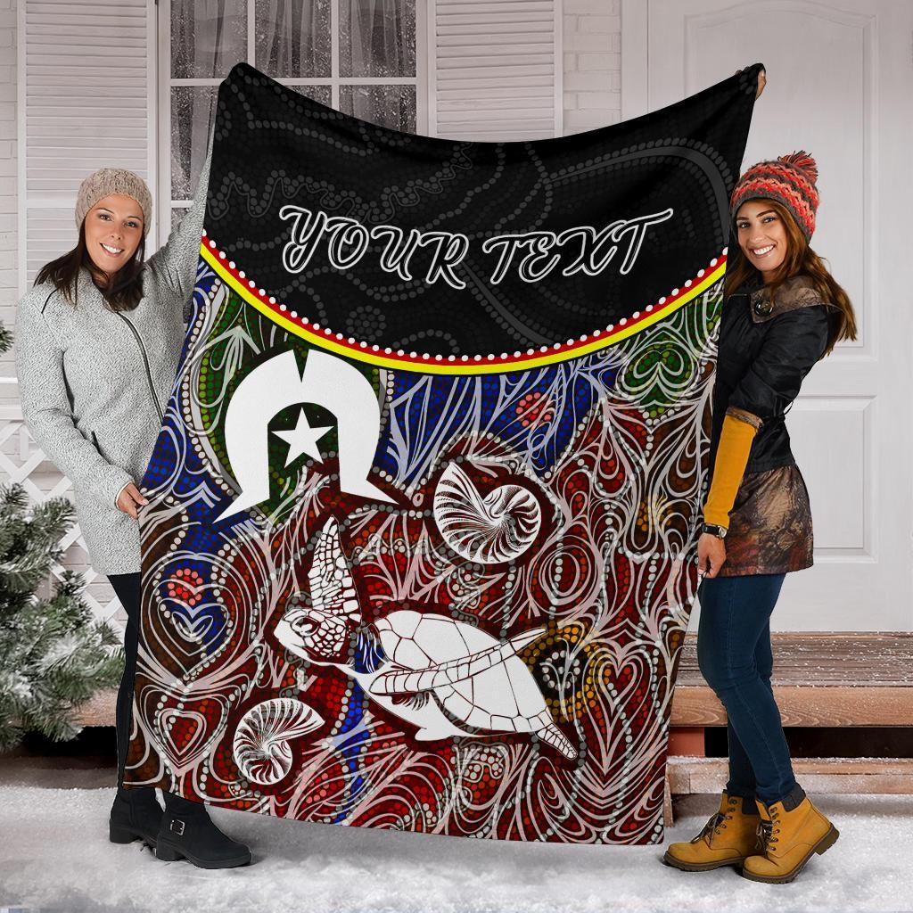 personalised-premium-blanket-aboriginal-dot-in-naidoc-week-style