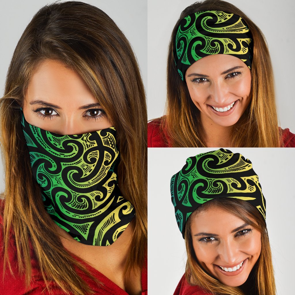 light-maori-tattoo-bandana-green