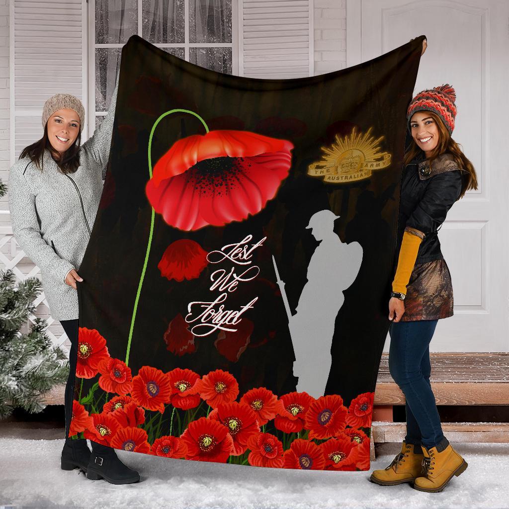 anzac-premium-blanket-remembrance-poppy-flowers
