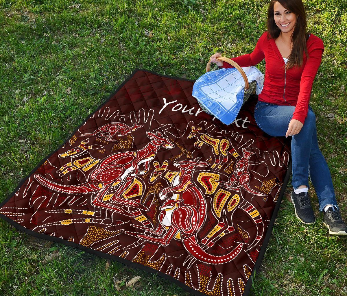 custom-aboriginal-premium-quilt-kangaroo-family-with-hand-art