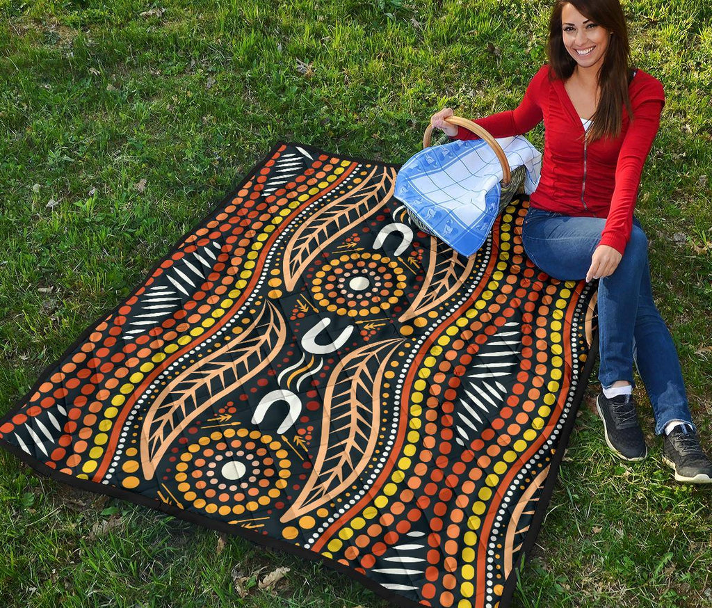 aboriginal-premium-quilt-indigenous-dot-painting