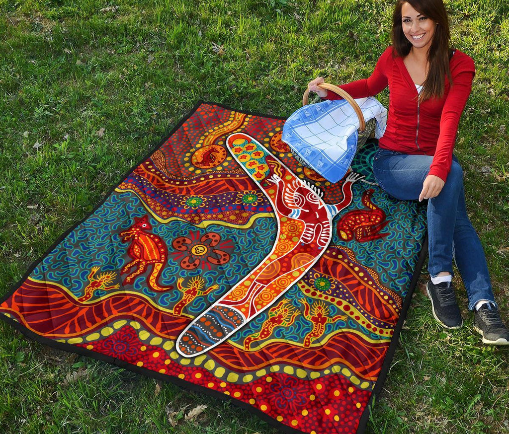 aboriginal-premium-quilt-indigenous-boomerang