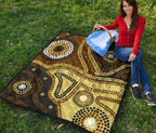 aboriginal-premium-quilt-australia-brown-dot-painting-art