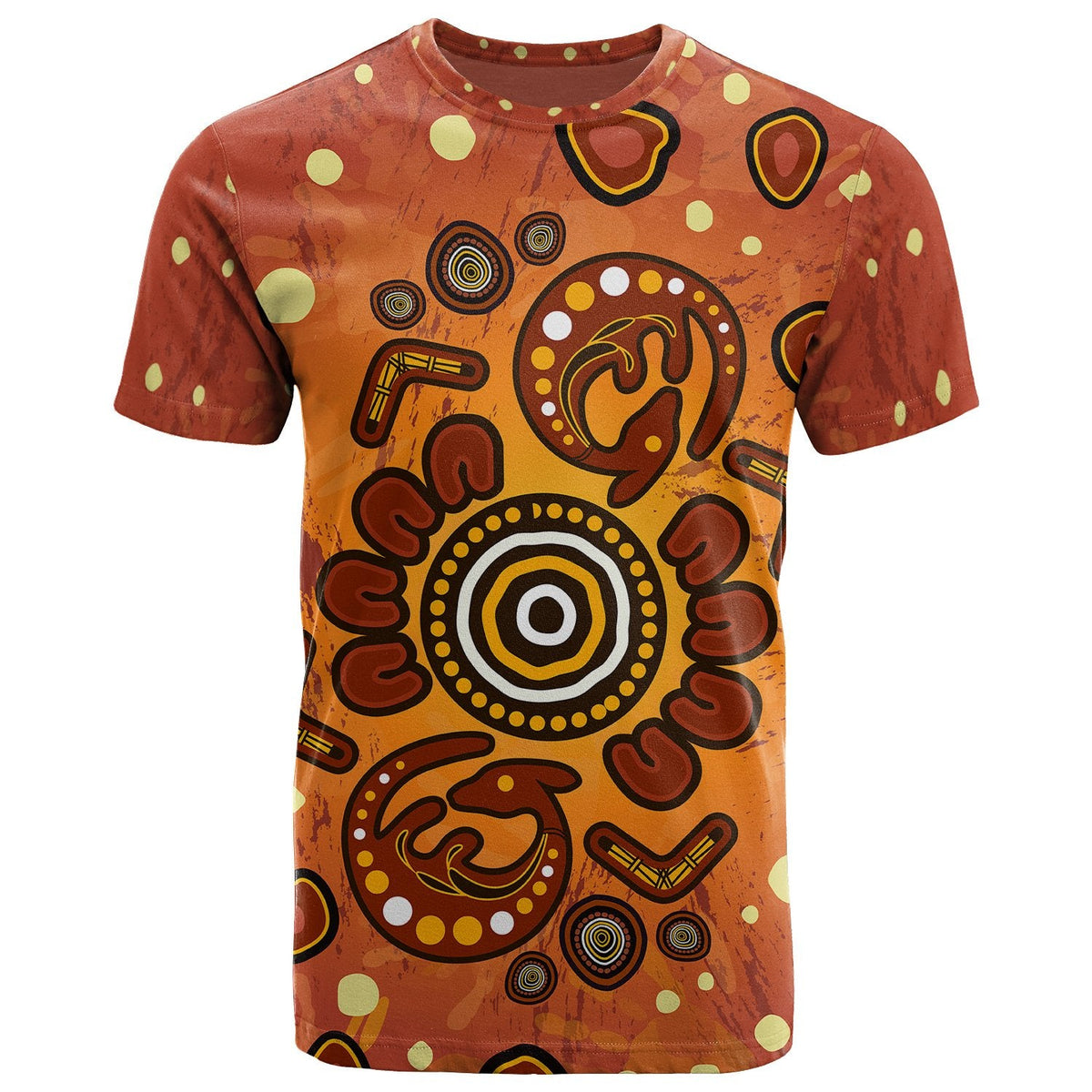 aboriginal-t-shirt-baby-kangaroo-and-dot-painting-patterns