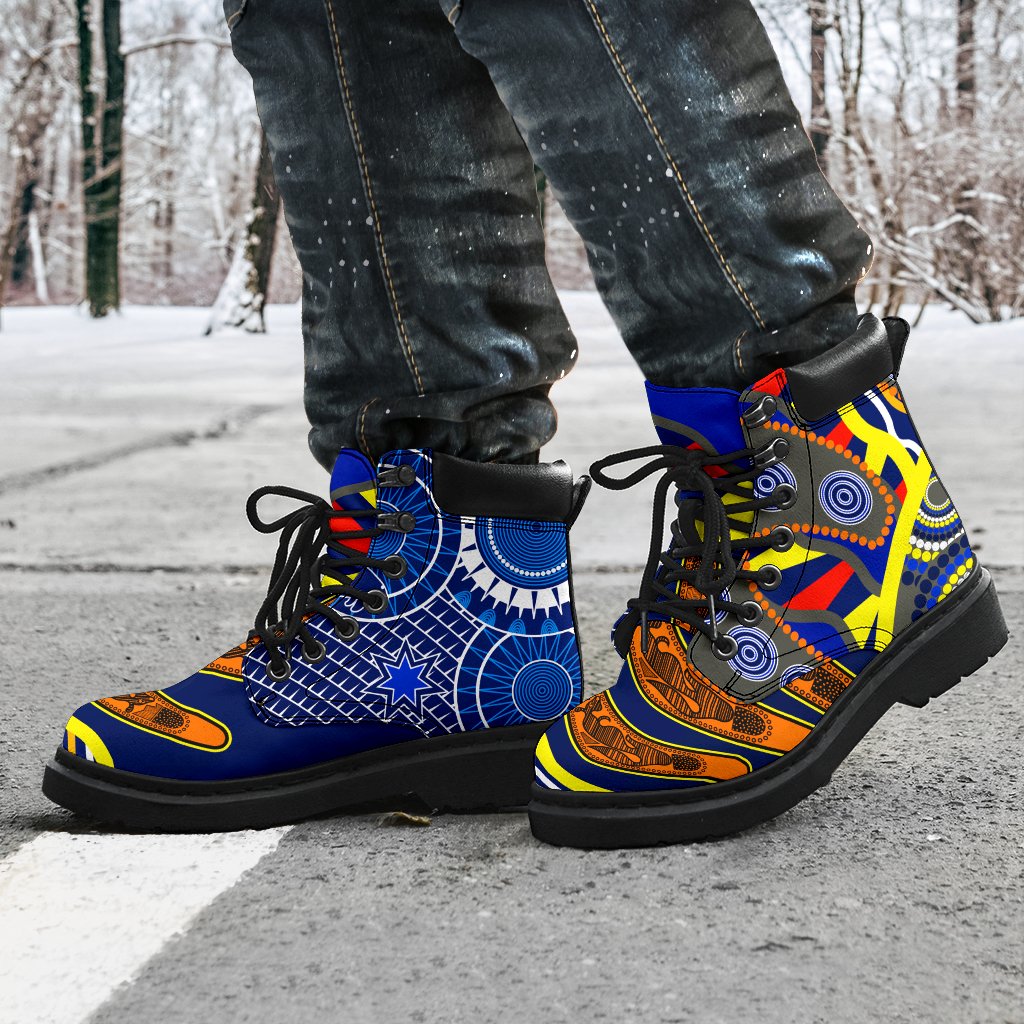 aboriginal-all-season-boots-australian-boomerang-dot-painting-art
