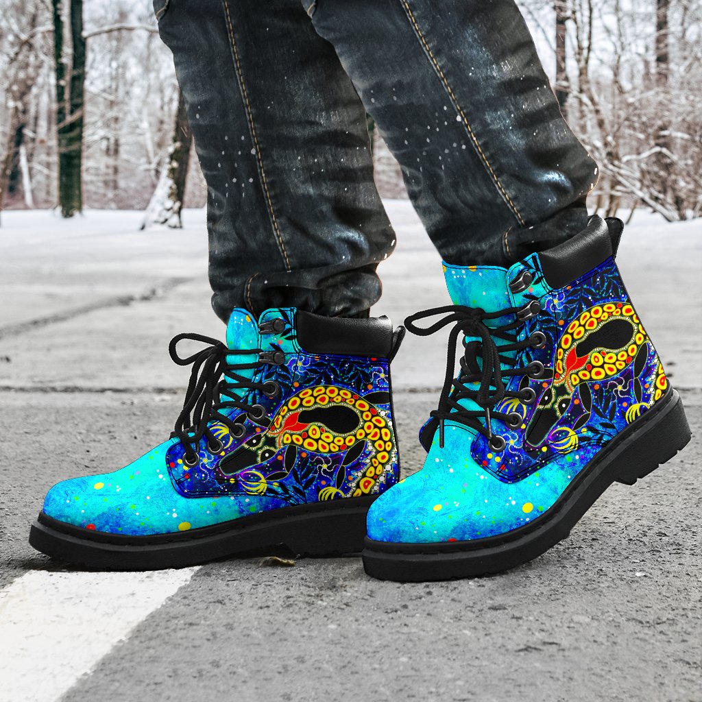 aboriginal-all-season-boots-indigenous-crocodile