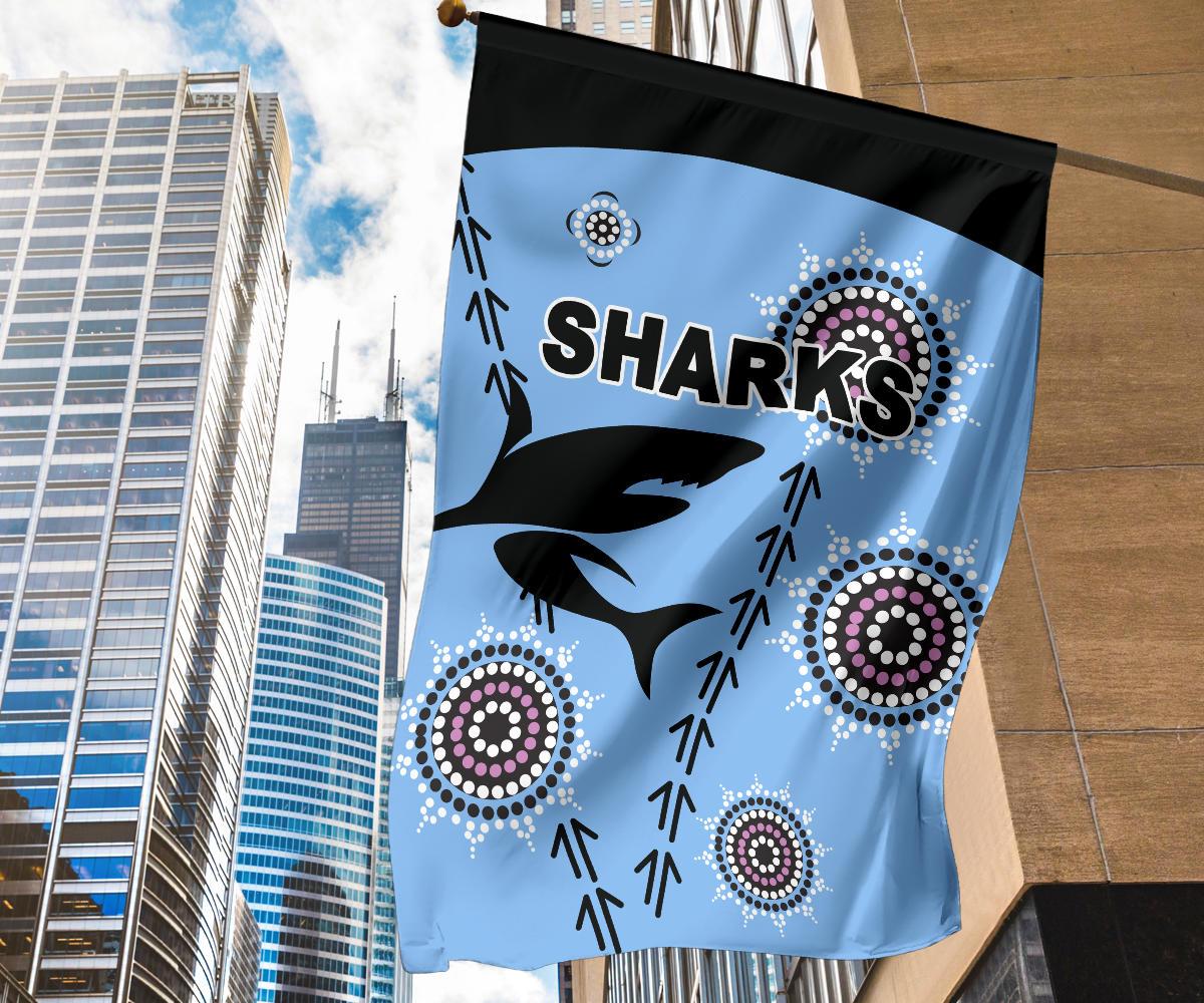 cronulla-flag-sharks-simple-indigenous-blue