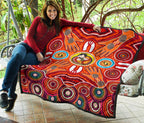 quilts-aboriginal-family-with-dot-painting-art