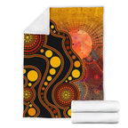 aboriginal-premium-blanket-australia-indigenous-flag-circle-dot-painting-art-golden