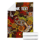 custom-aboriginal-premium-blanket-kangaroo-and-lizard-dot-painting-art