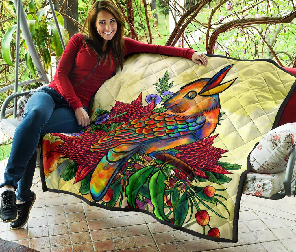 premium-quilt-australia-kookaburra-with-waratah