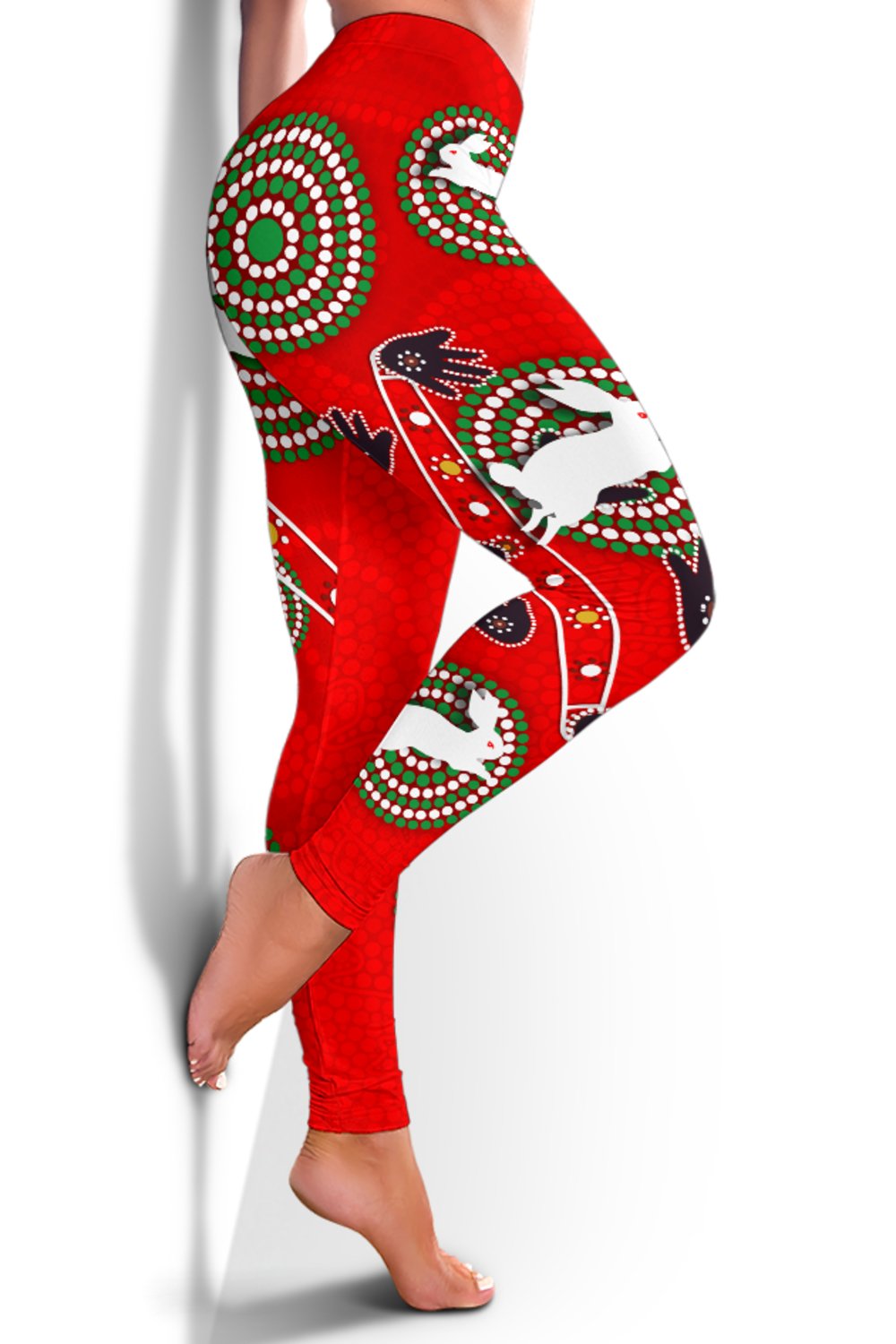 rabbitohs-forever-women-leggings-indigenous-red