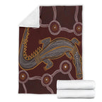 aboriginal-premium-blanket-indigenous-crocodile-brown-color