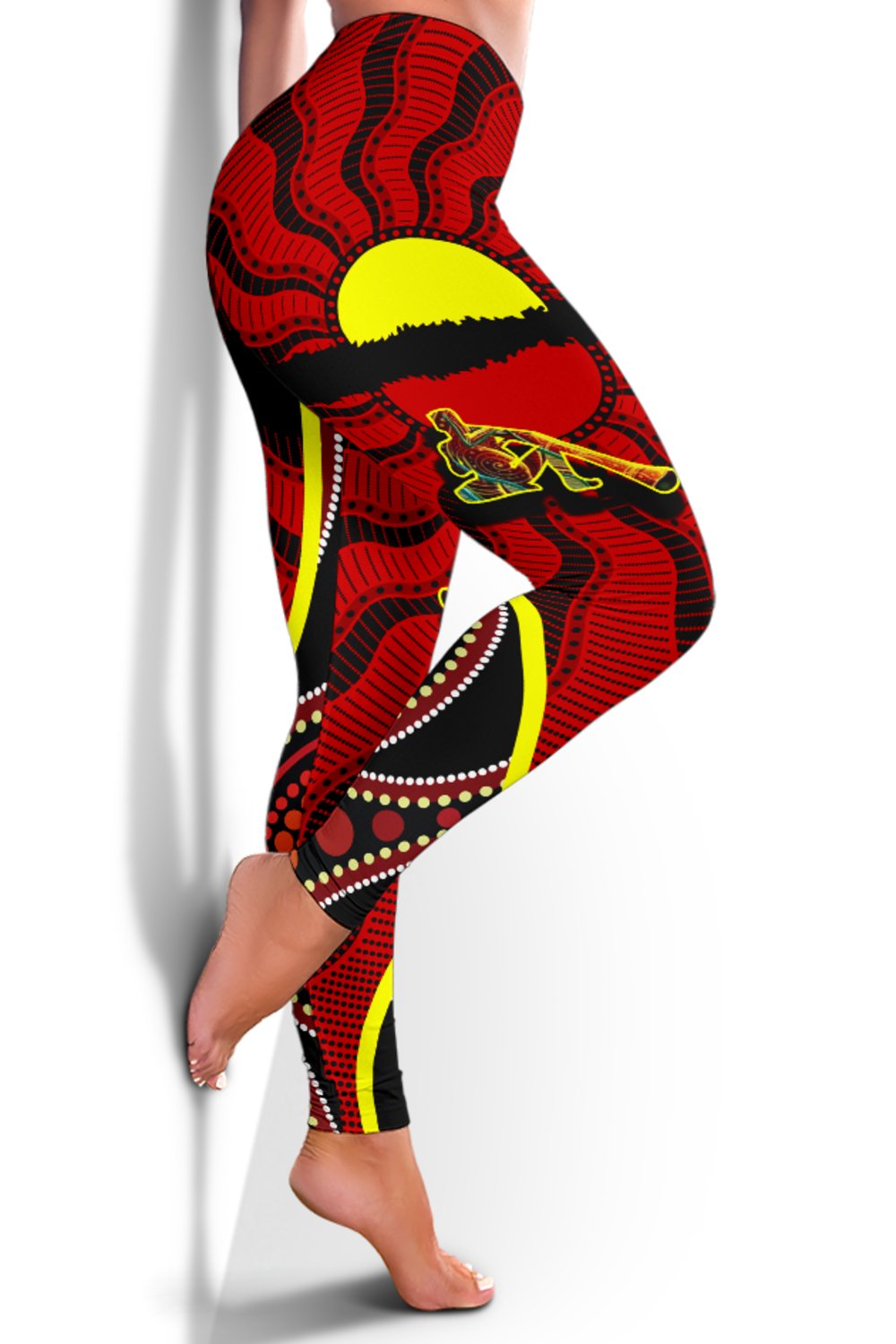 leggings-australia-aboriginal-dots-with-didgeridoo