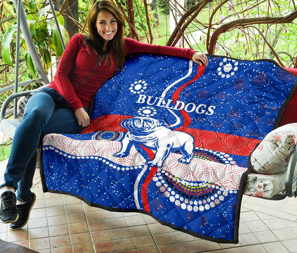 western-premium-quilt-bulldogs-unique-indigenous