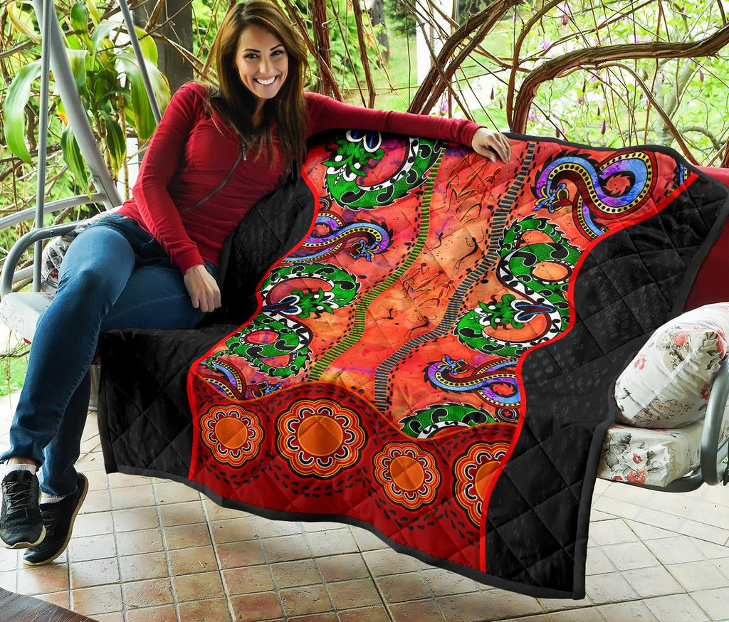 aboriginal-premium-quilt-aussie-indigenous-patterns-orange