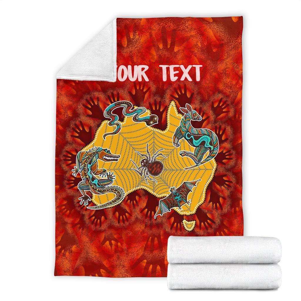custom-aboriginal-premium-blanket-australia-map-hand-patterns-spider-web