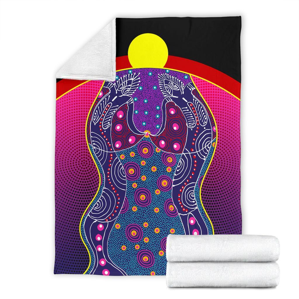 premium-blanket-aboriginal-sublimation-dot-pattern-style-violet