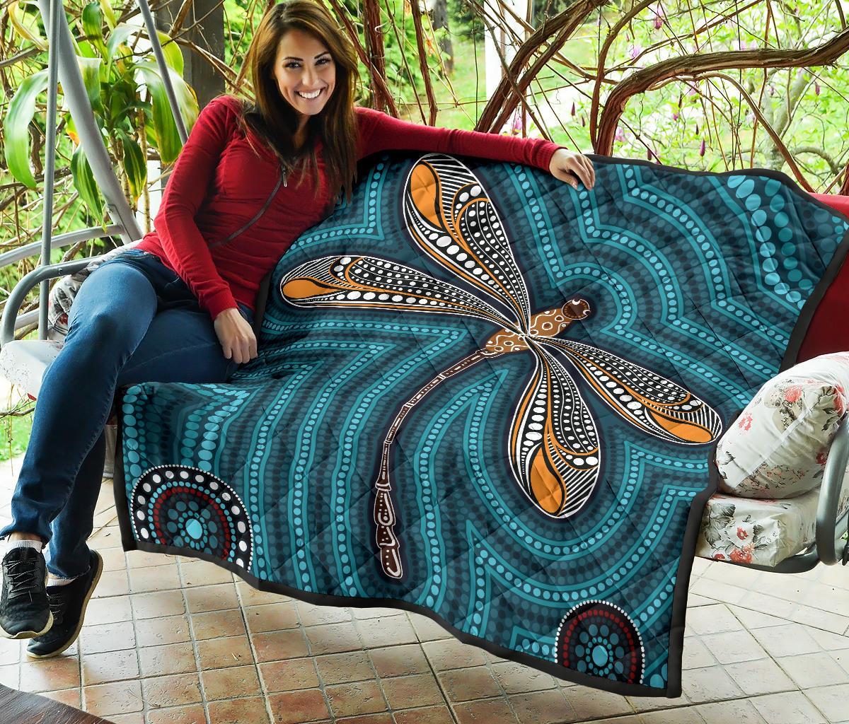 aboriginal-premium-quilt-indigenous-dragonfly