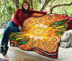 aboriginal-premium-quilt-indigenous-circle-leaf-patterns