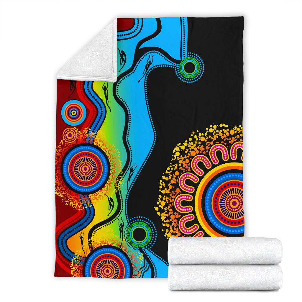 premium-blanket-aboriginal-blanket-blue-dream
