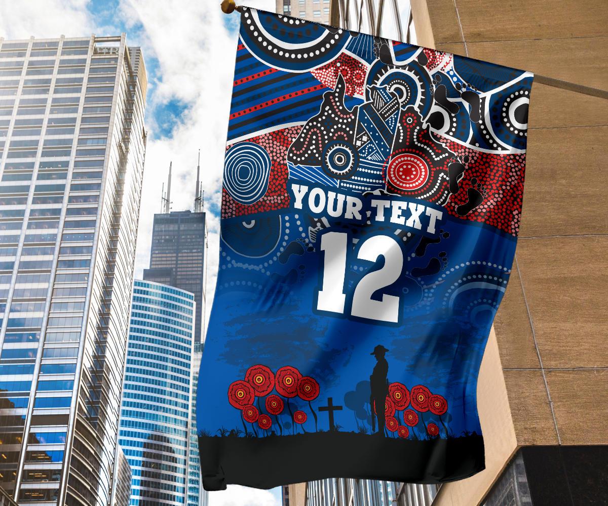 custom-personalised-knights-flag-newcastle-anzac-day-aboriginal