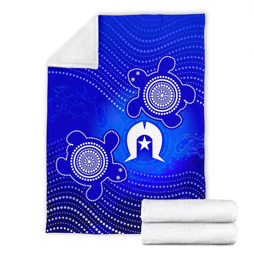 torres-strait-islanders-premium-blanket-torres-symbol-with-turtle