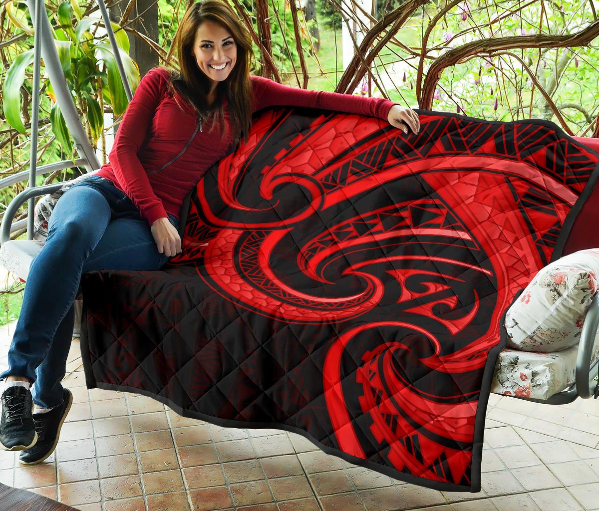 new-zealand-maori-mangopare-premium-quilt-polynesian-red