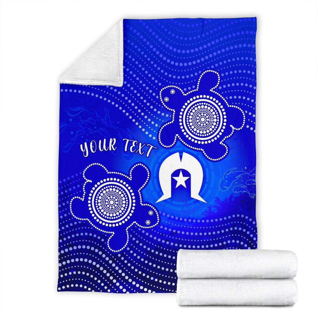 custom-torres-strait-islanders-premium-blanket-torres-symbol-with-indigenous-turtle