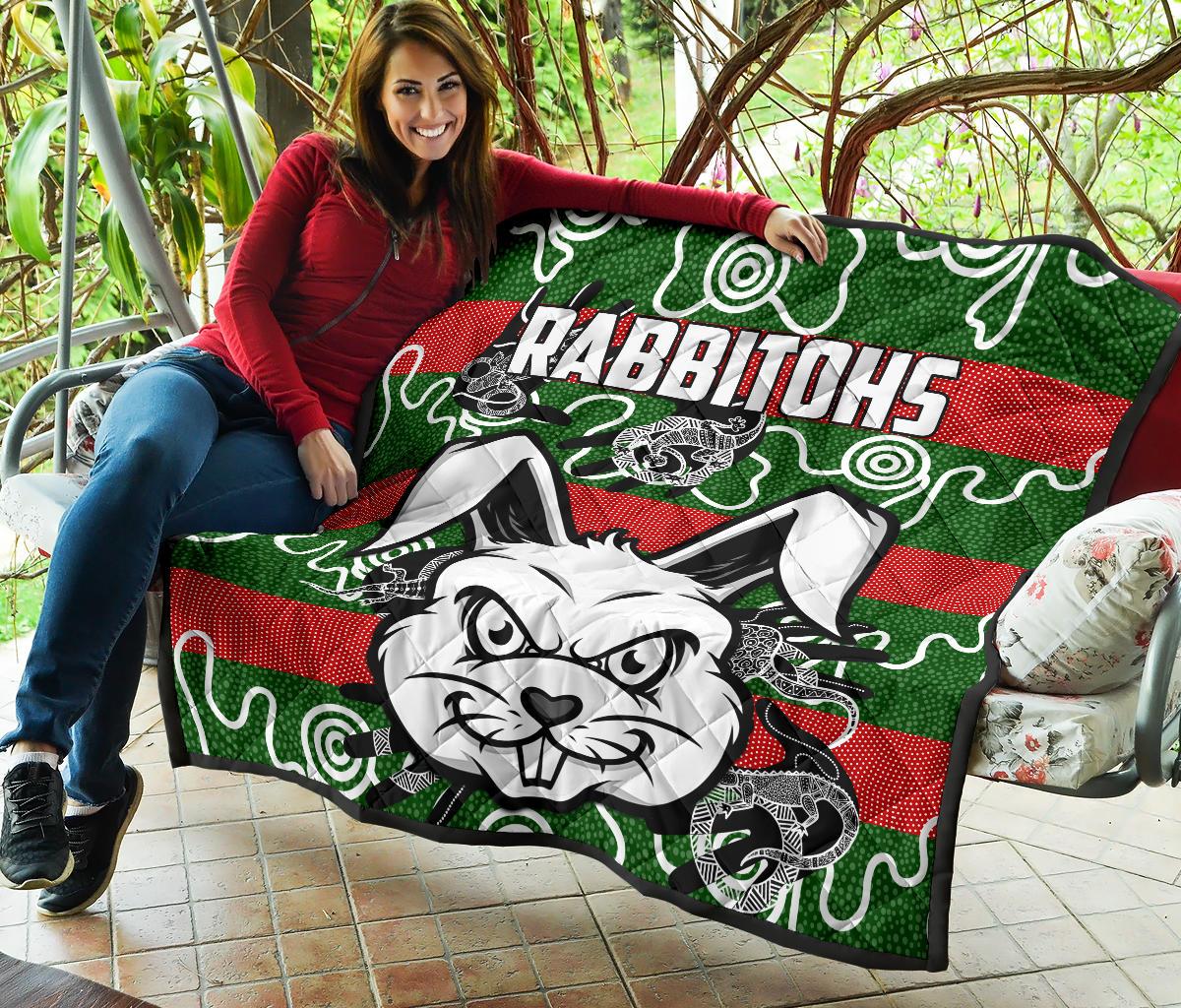 rabbitohs-indigenous-premium-quilt-rabbit-head
