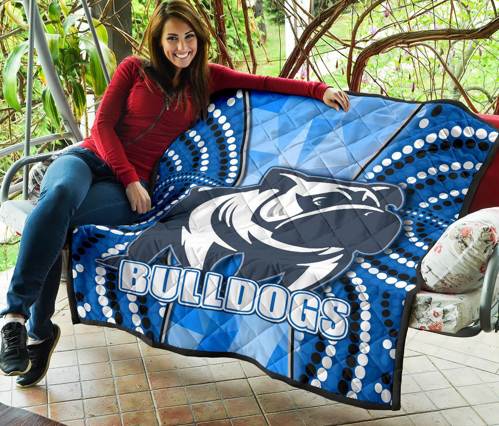 bulldogs-premium-quilt-indigenous-snappy