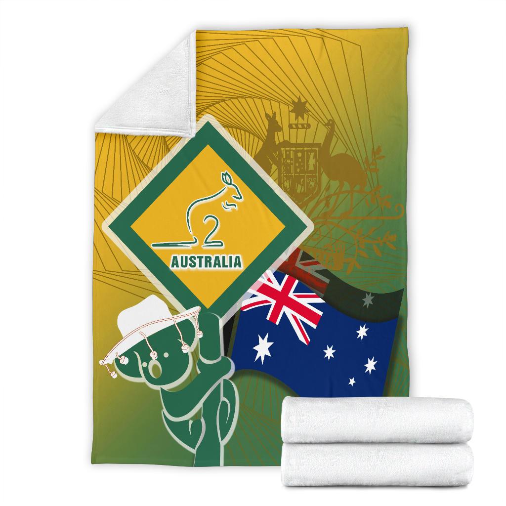 premium-blanket-aus-flag-and-coat-of-arms-blanket-kangaroo-and-koala-sign