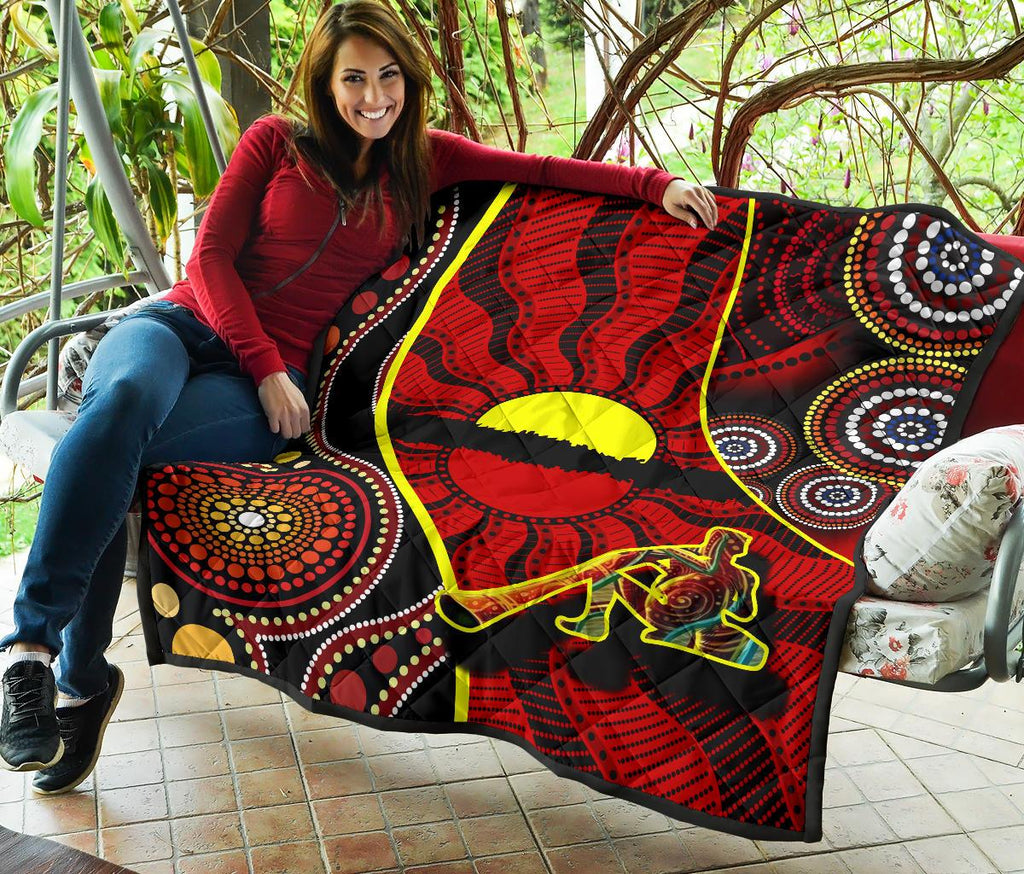 premium-quilt-australia-aboriginal-dots-with-didgeridoo