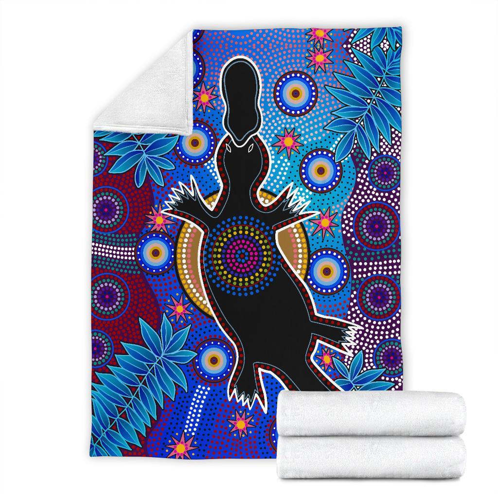 aboriginal-premium-blanket-indigenous-platypus