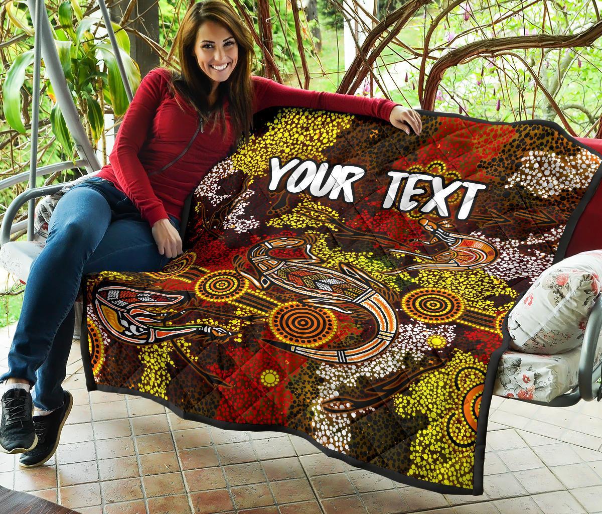 custom-aboriginal-premium-quilt-kangaroo-and-lizard-dot-painting-art